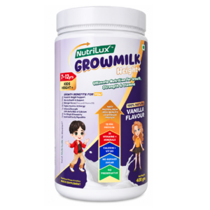 NutriLux Growmilk 400gm Vanila Jar