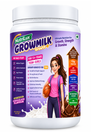 NutriLux-SuperMilk-Growth13y-Girls-10g-Protein-PowderDouble-Chocolate-Zero-Refined-Sugar-20-Vitamins-Minerals