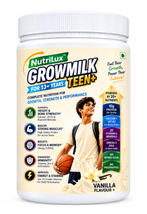 NutriLux GrowMilk Teen+ Supplement Tub